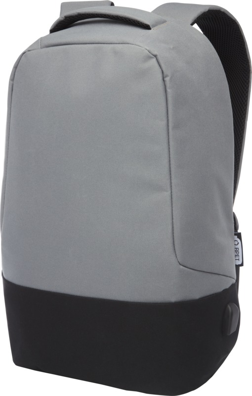 Cover GRS RPET anti-theft backpack 18L in Grey